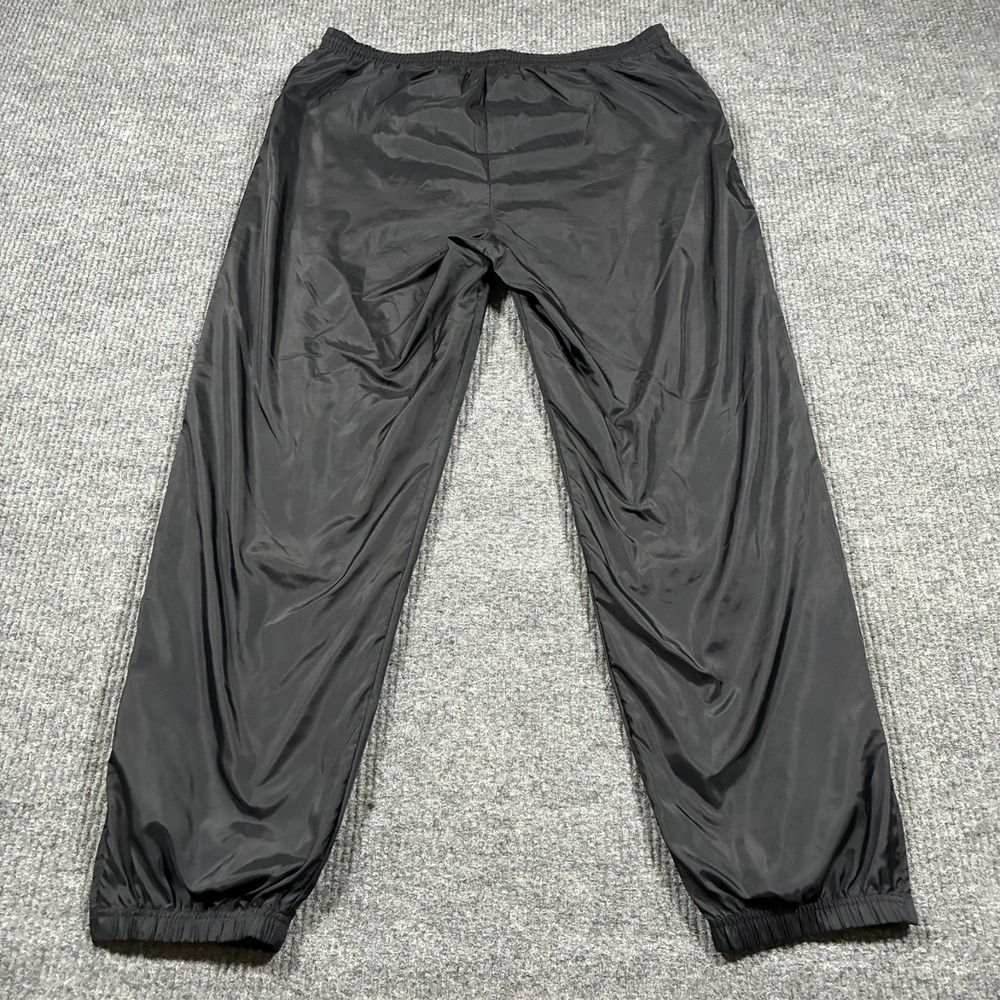 Vintage 90s USA Olympic Track Pants Mens Size L Black Nylon Windbreaker